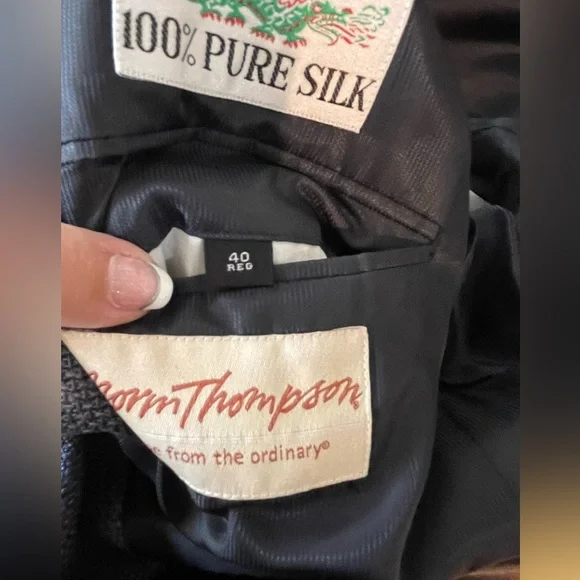 🔥‼️Norm Thompson 40R 100% silk men’s jacket/blazer. Excellent quality clothier! - Picture 5 of 11